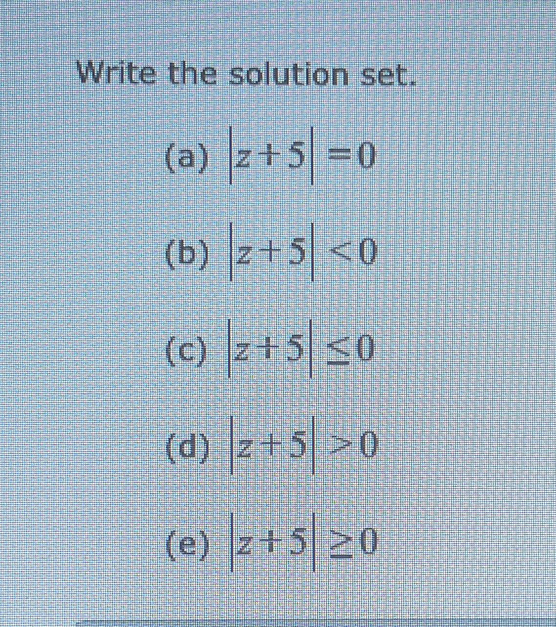 Solved Write the solution | Chegg.com