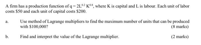 Solved A company manufactures and sells x pieces of a | Chegg.com