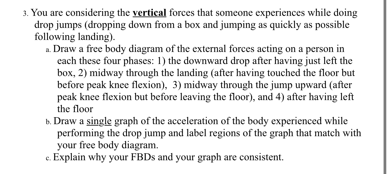 You are considering the vertical forces that someone | Chegg.com