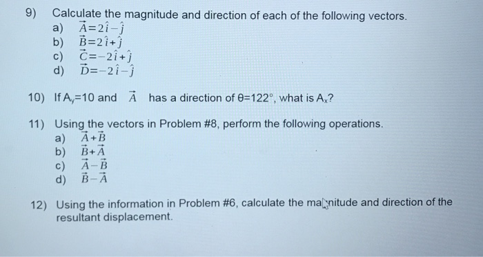 Solved 5 Let A Represent Any Nonzero Vector Why Is A Chegg Com