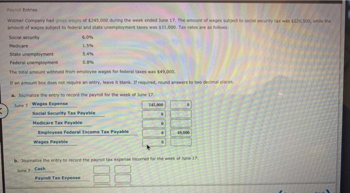 solved-payroll-entries-widmer-company-had-gross-wages-of-chegg