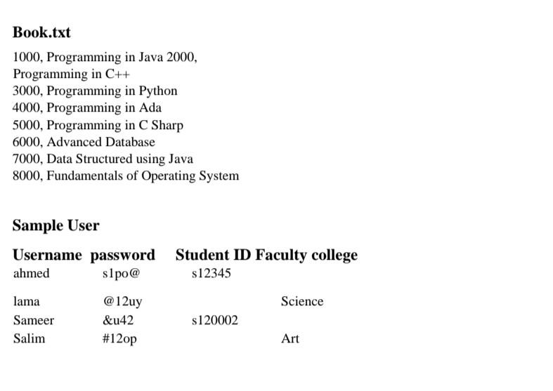 Solved Assignment Title: Library Management System A. | Chegg.com