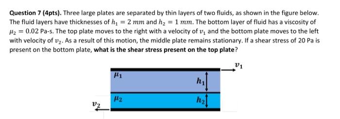 Solved Question 7 (4pts). Three large plates are separated | Chegg.com
