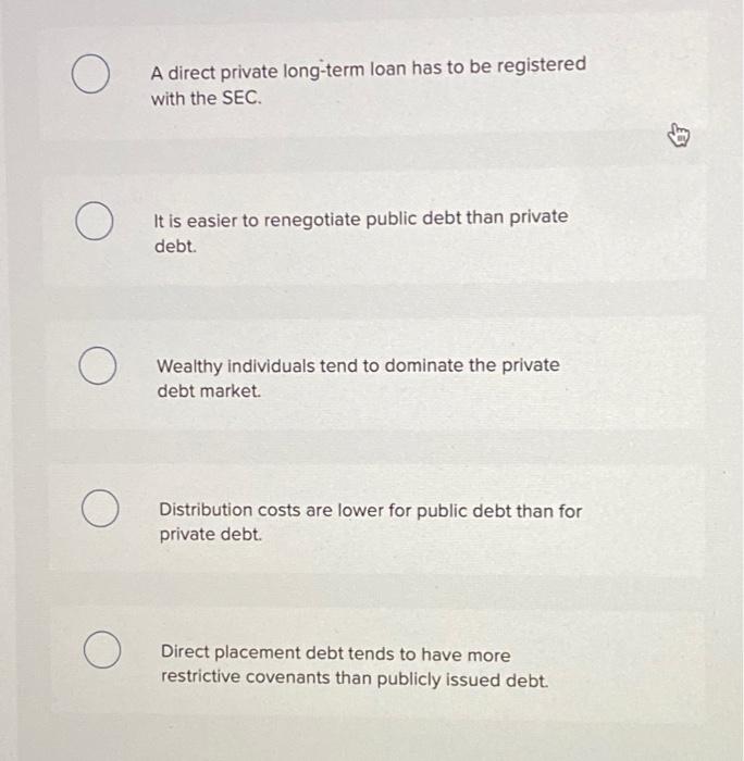 Solved Which one of the following statements is correct