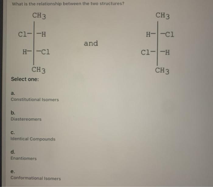 Solved What Is The Relationship Between The Two Structures? | Chegg.com