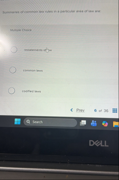 Solved Summaries of common law rules in a particular area of | Chegg.com