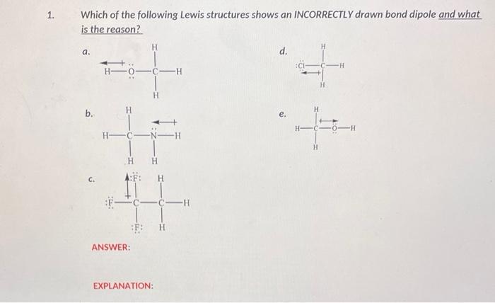 Solved Which Of The Following Lewis Structures Shows An 6568