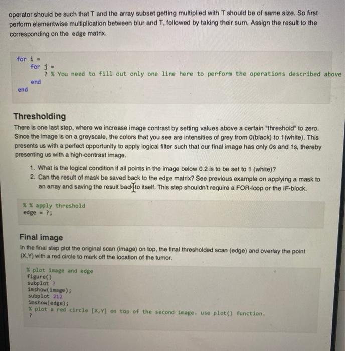 Solved Image Processing An image is a 2D array containing | Chegg.com
