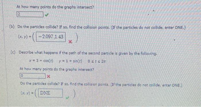 Solved Suppose That The Position Of Each Of Two Particles Is | Chegg.com