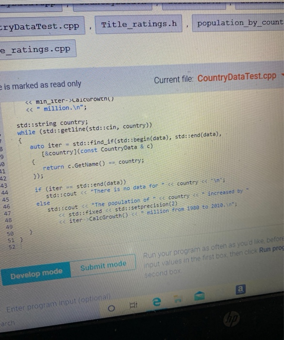 Provide C++ code .donot copy and paste the answer. If | Chegg.com