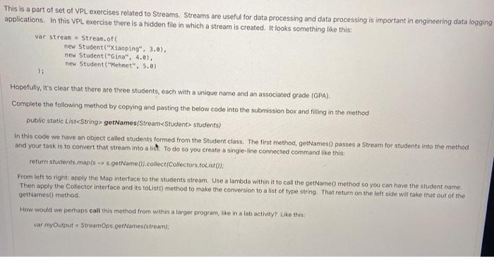 Solved This is a part of set of VPL exercises related to | Chegg.com