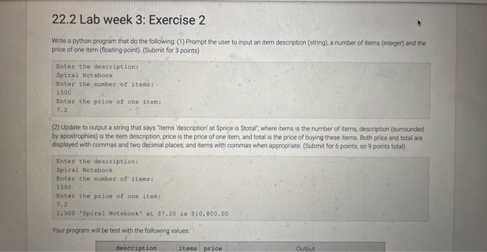 Solved Write a python program that do the following (1) | Chegg.com