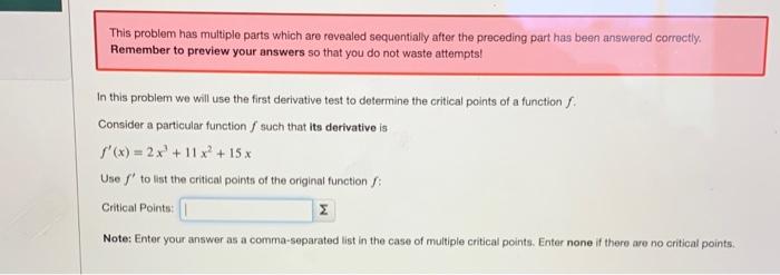 Solved This Problem Has Multiple Parts Which Are Revealed | Chegg.com