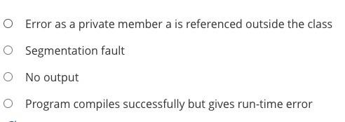 Solved #include #include using namespace std; class A { | Chegg.com