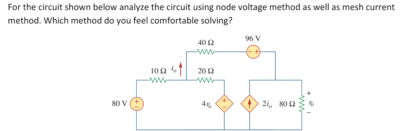 Solved For the circuit shown below analyze the circuit using | Chegg.com