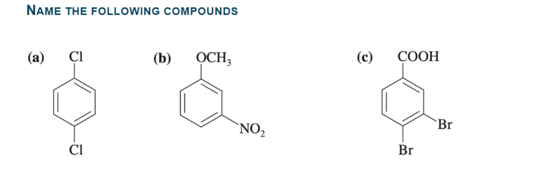 Solved name the following compounds (a) (b) (c) ﻿Name the | Chegg.com