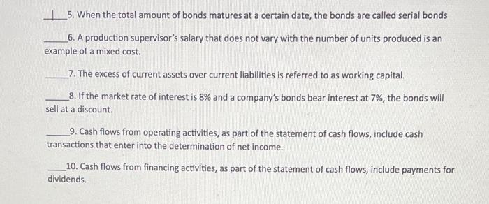 Solved 5. When the total amount of bonds matures at a | Chegg.com