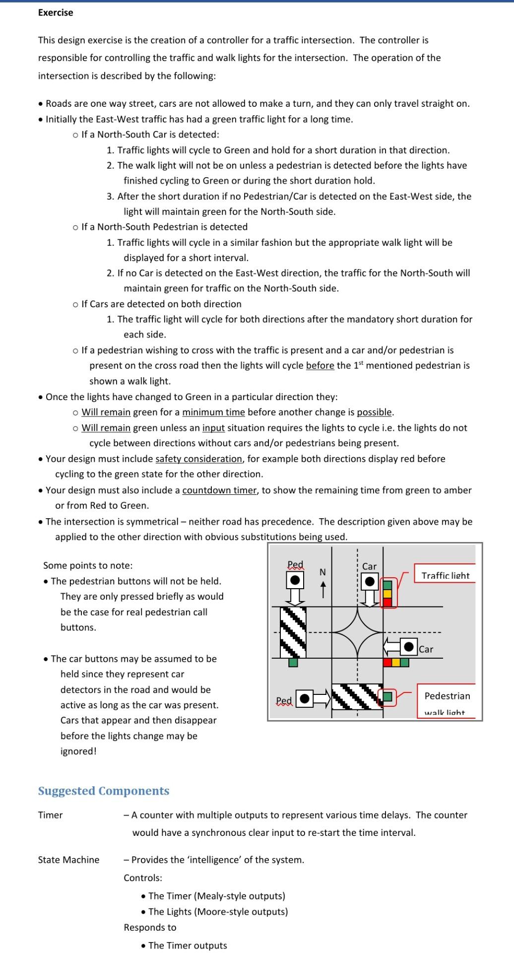 Exercise This design exercise is the creation of a | Chegg.com