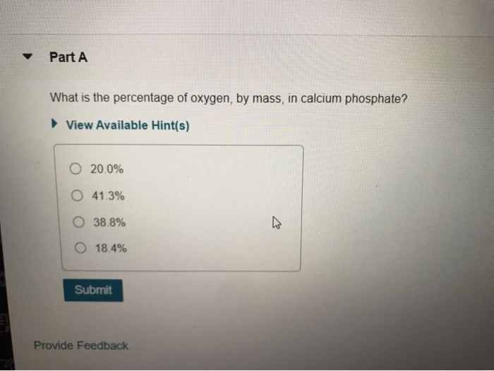 Determine The Mass Percent Of Oxygen In Calcium Phosphite