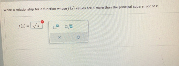 Solved Write a relationship for a function whose f (x) | Chegg.com