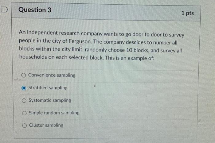 Solved D Question 2 1 pts A marketing researcher is | Chegg.com