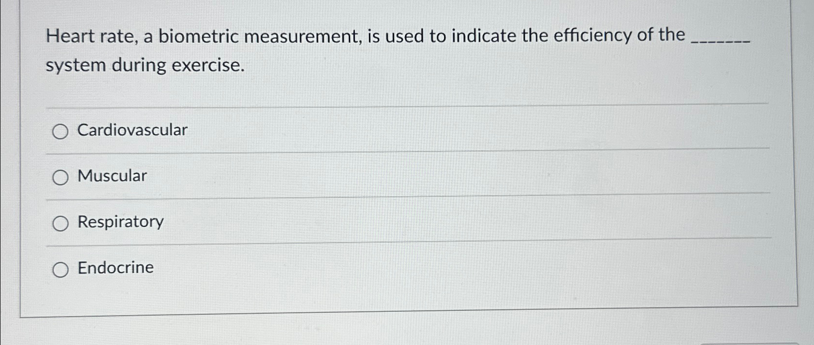 Solved Heart rate, a biometric measurement, is used to