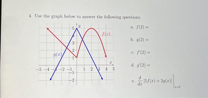 Solved 4. Use The Graph Below To Answer The Following | Chegg.com