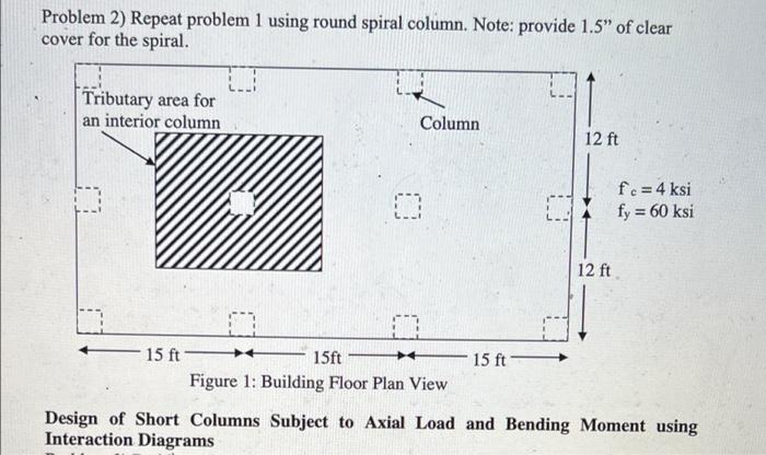 Solved Design of Axially Loaded Short Columns Problem 1) | Chegg.com