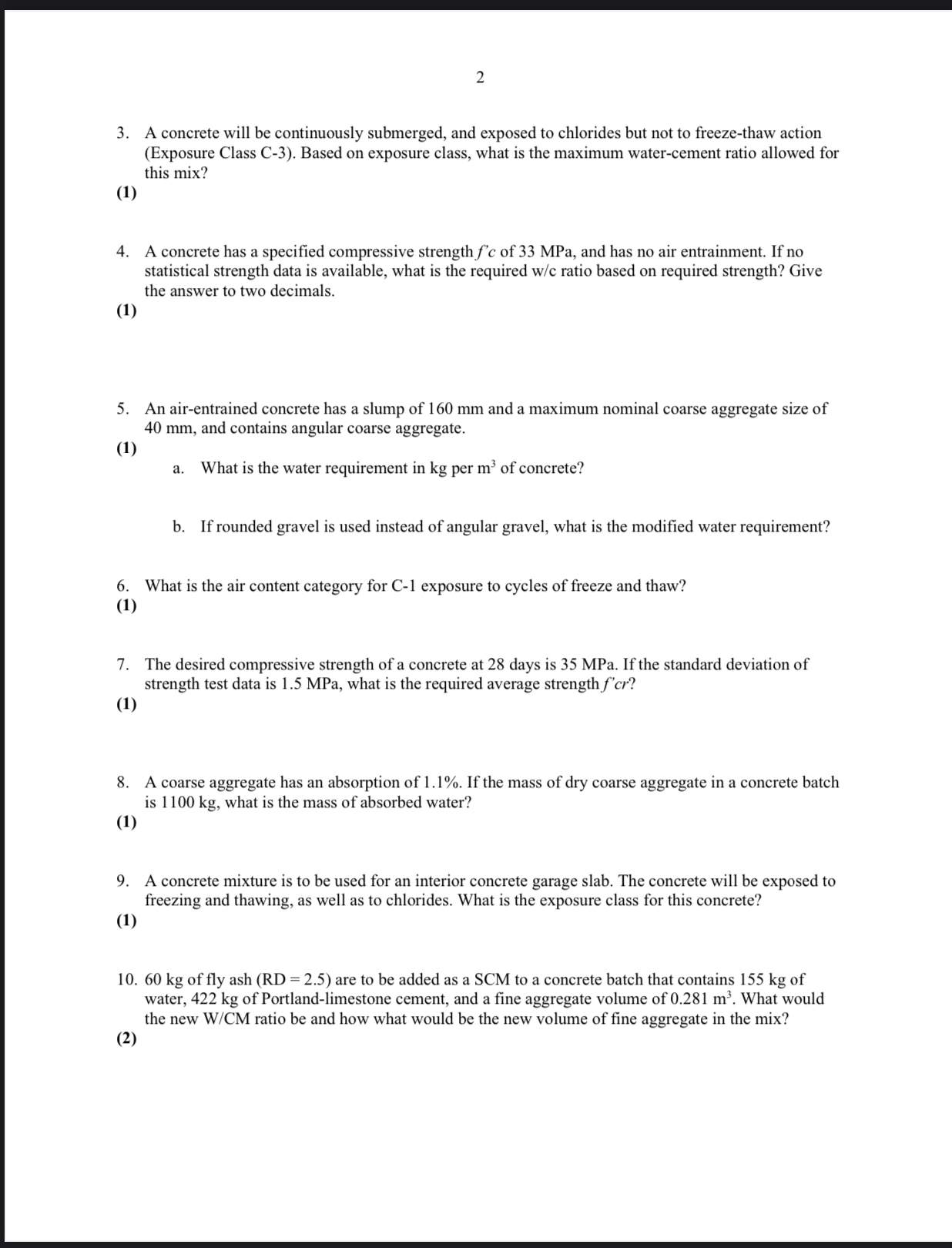 Assignment 4 ﻿Concrete Mix DesignConcrete and