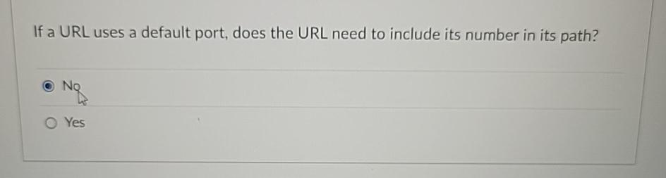 Solved If a URL uses a default port does the URL need to Chegg com