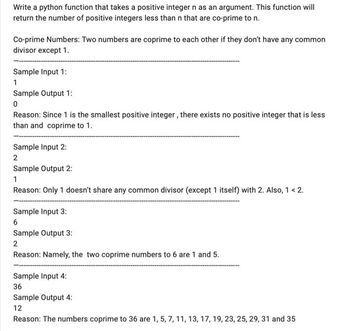 Solved Write a python function that takes a positive integer | Chegg.com