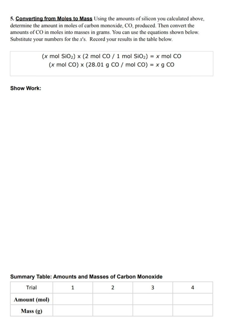 Solved Virtual Lab Determining the Limiting Reactant PROBLEM