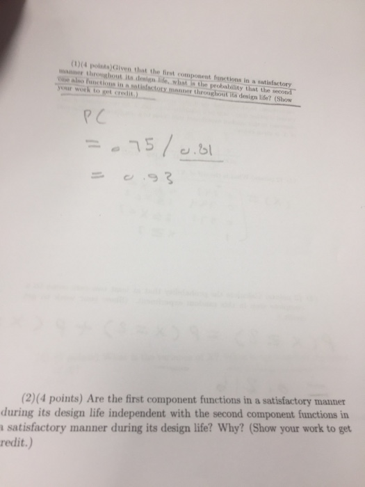 Solved Problem 5 (8 points) A system consists of two | Chegg.com