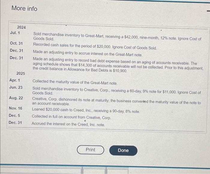 Solved Now record the transactions for 2025 . Apr. 1