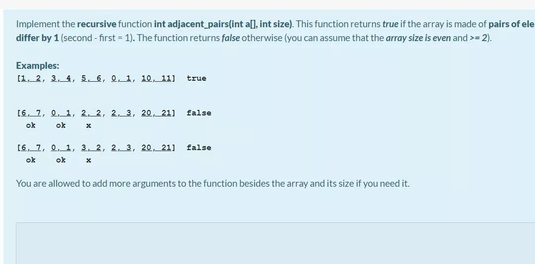 Solved Implement the recursive function int | Chegg.com