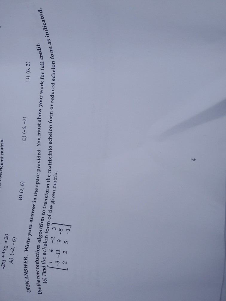Solved OPEN ANSWER . Write your answer in the space provided | Chegg.com