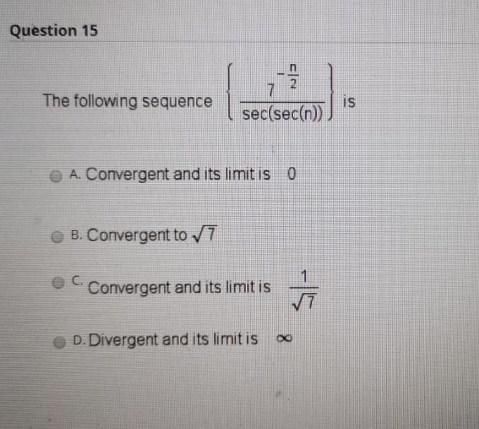 Solved The Following Sequence ... | Chegg.com