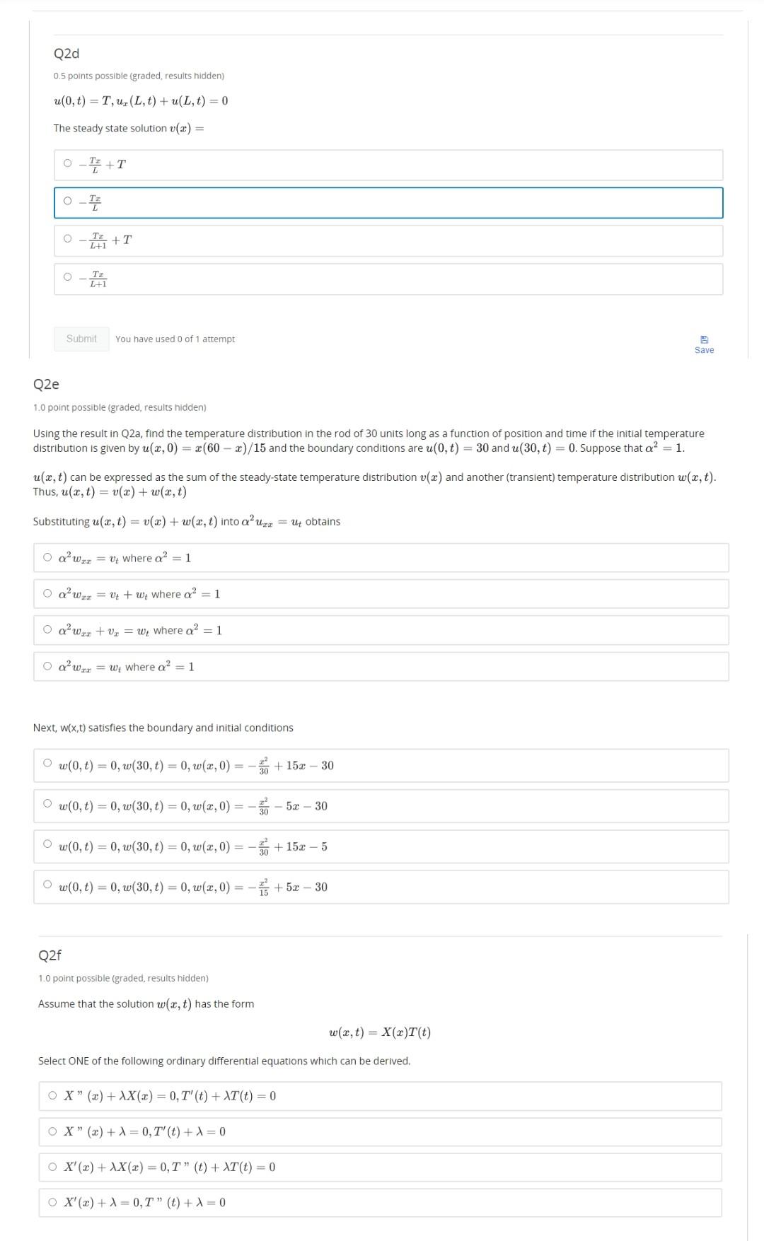 Solved Q2 Bookmark this page Find the steady state solution | Chegg.com