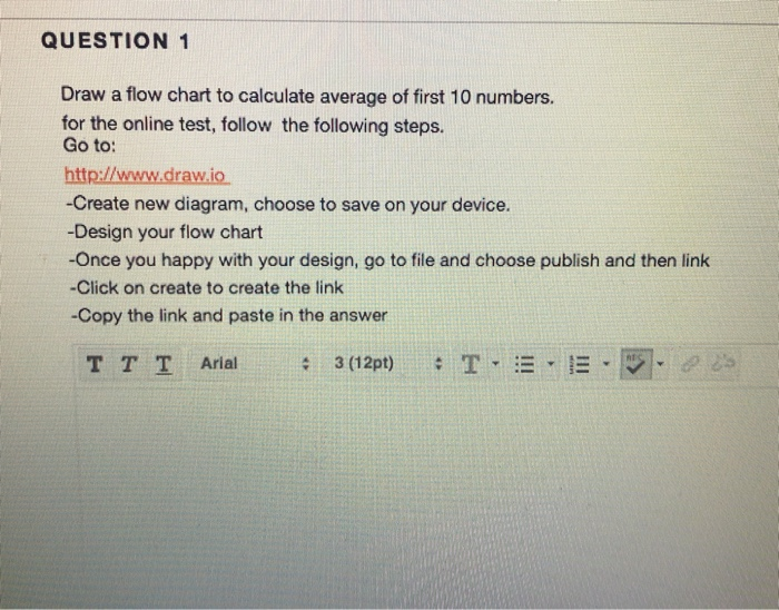 Solved QUESTION 1 Draw a flow chart to calculate average of | Chegg.com