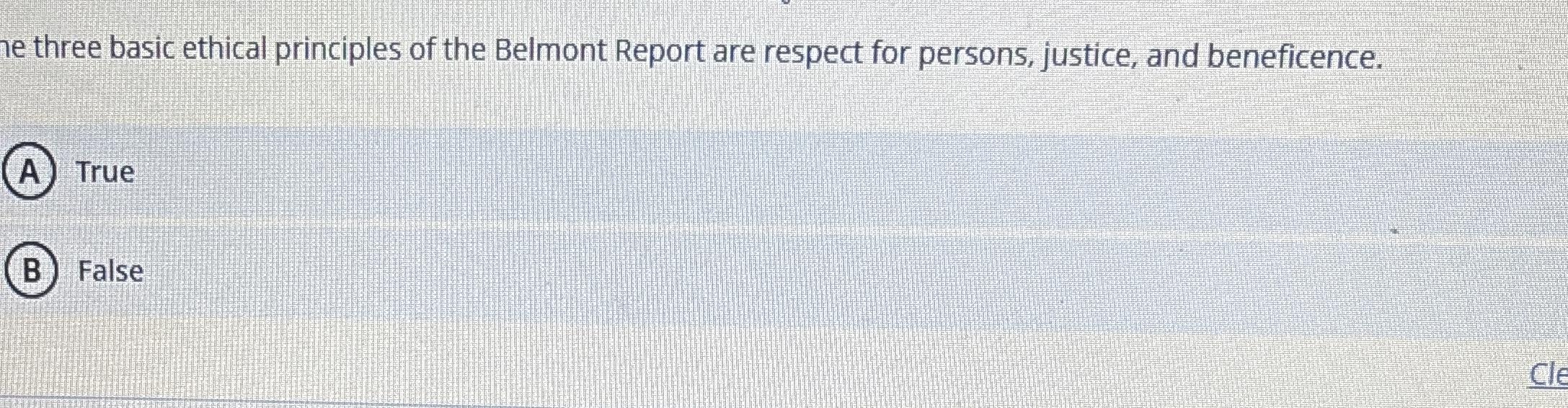 Solved he three basic ethical principles of the Belmont | Chegg.com