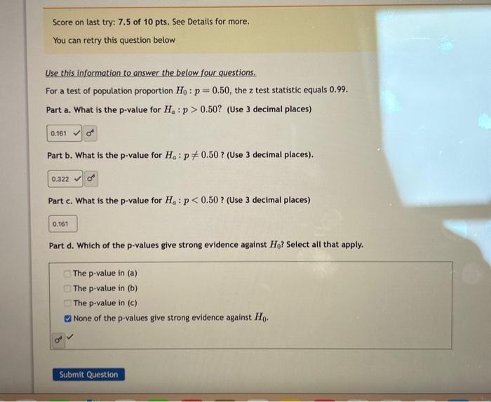 solved-for-a-test-of-population-proportion-h0-p-0-50-the-z-chegg