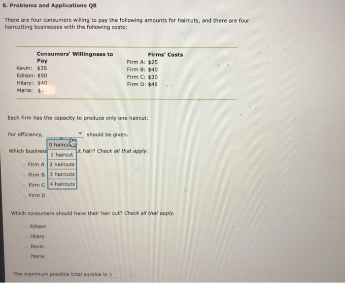 Solved There are four consumers willing to pay the following