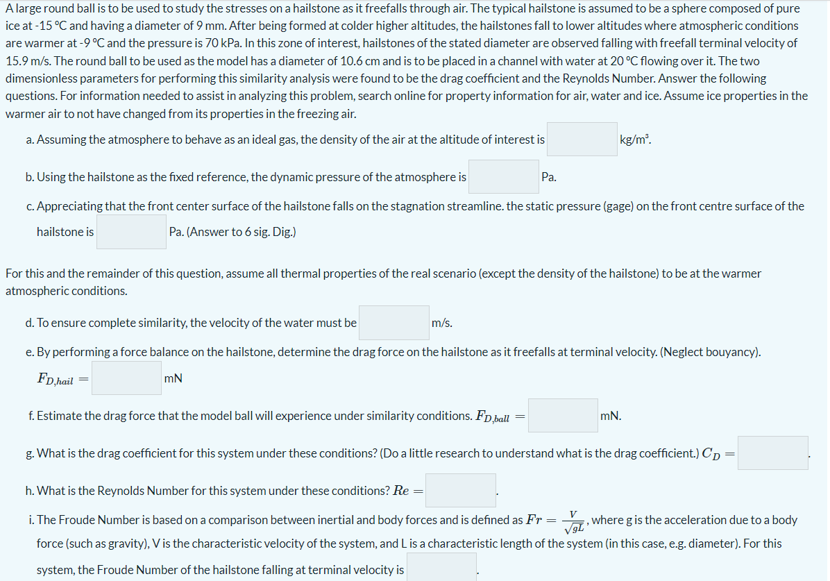 Solved A large round ball is to be used to study the | Chegg.com