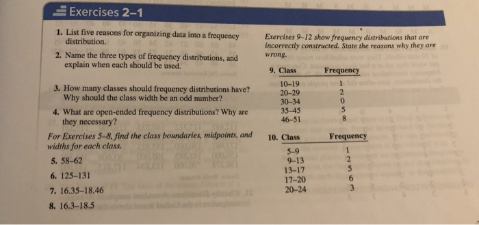 Solved = Exercises 2-1 1. List Five Reasons For Organizing | Chegg.com