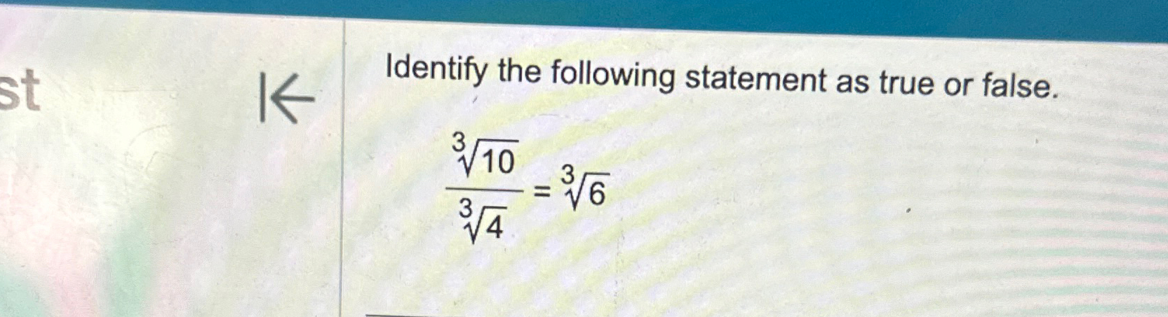 3 root 2 is a real number true or false