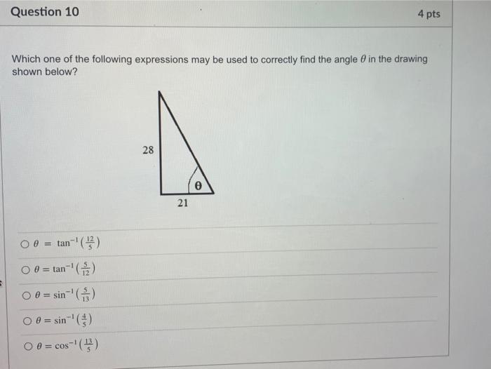 Solved Question 10 4 pts Which one of the following | Chegg.com