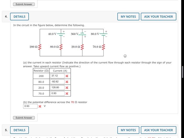 Solved In The Circuit In The Figure Below, Determine The | Chegg.com