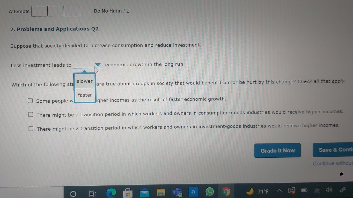 Solved Back to Assignment Attempts Do No Harm / 2 2. | Chegg.com