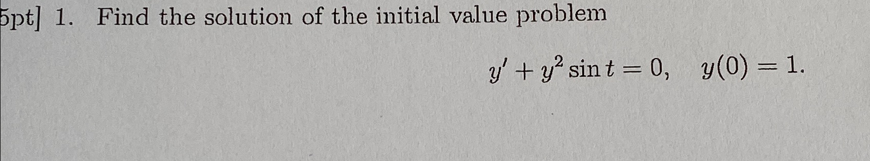 Solved Find the solution of the initial value | Chegg.com