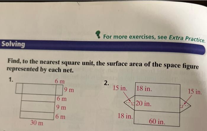 Solved For more exercises, see Extra Practice. Solving Find, | Chegg.com